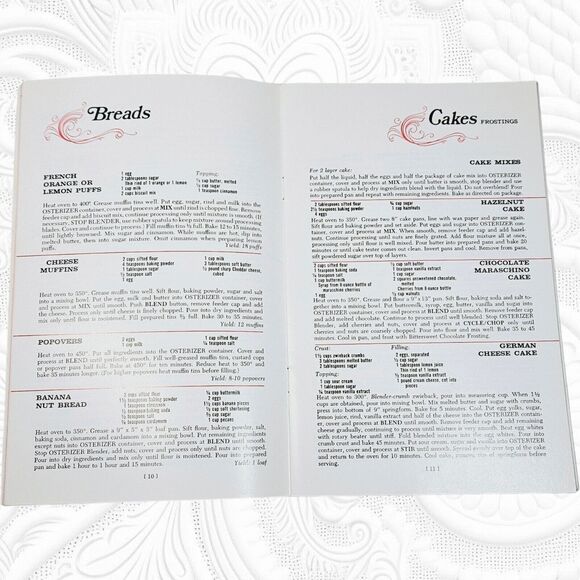 Oster Osterizer Blender Spin Cookery Cookbook Recipes Book Cooking Food Booklet - Picture 2 of 8